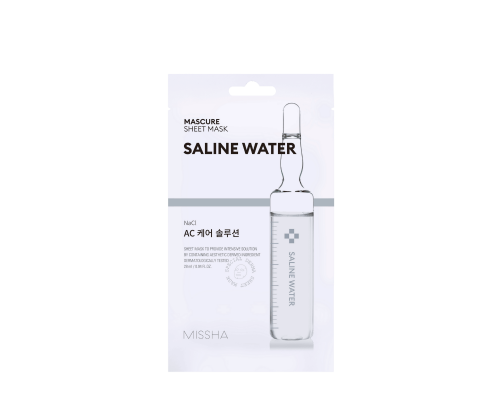Maschera in tessuto contro acne all'acqua salina Missha