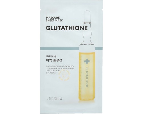Maschera in tessuto schiarente al glutatione Missha