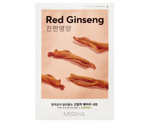 Maschera in tessuto al ginseng rosso Airy Fit Missha