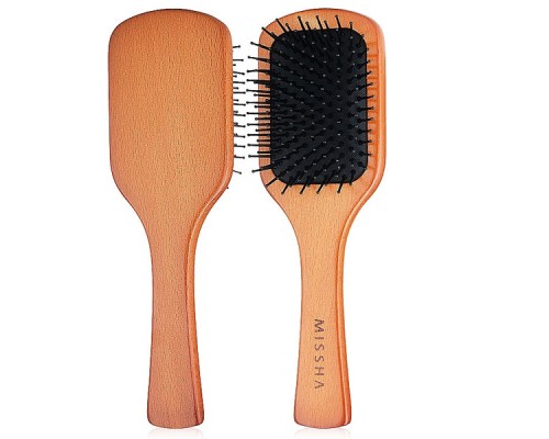 Spazzola per capelli a paletta in legno Missha