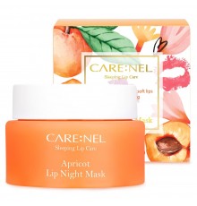 Maschera notte per le labbra all'albicocca Carenel 
