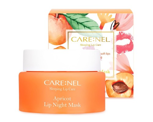 Maschera notte per le labbra all'albicocca Carenel 