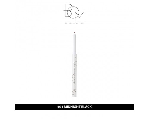 Liner per gli occhi nero in gel Wonderproof Gel Slim Eyeliner Farbe №1 Midnight Black B.O.M.