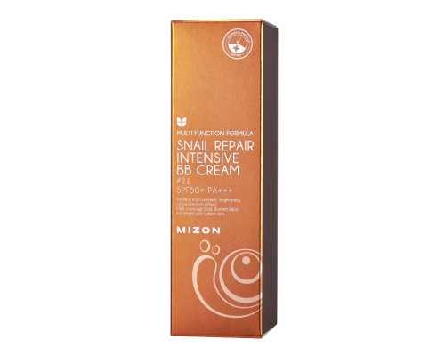 BB crema per riparazione intensa alla bava di lumaca No.21 SPF50+ PA+++ 50 ml Mizon