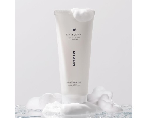 Detergente all'acido ialuronico e collagene Hyalugen Gel To Foam Mizon