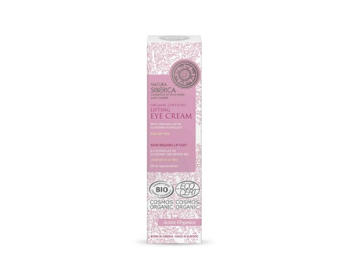 Crema viso giorno antiage e lifting certificata organica Natura Siberica
