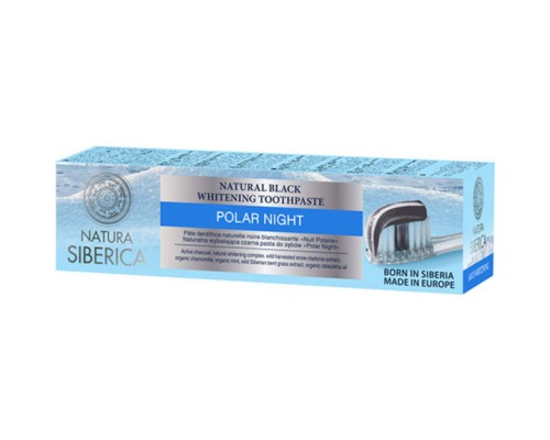Dentifricio sbiancante nero naturale Notte Polare Natura Siberica 