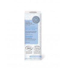 Maschera peeling purificante nera per la pelle grassa e mista certificata organica Natura Siberica