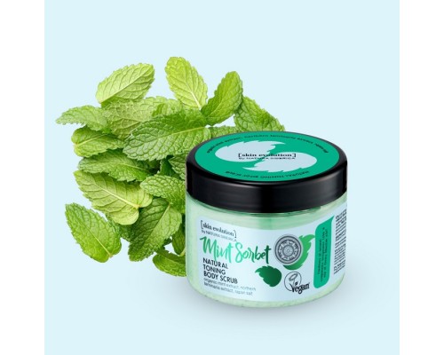 Scrub corpo tonificante naturale Sorbetto di Menta Skin Evolution Natura Siberica