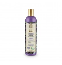 Shampoo per capelli deboli con pino, rosa e proteine Super Siberica