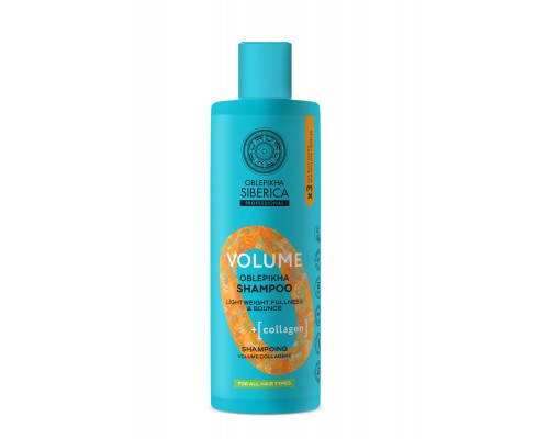 Shampoo volume all'olivello spinoso per tutti i tipi di capelli Oblepikha Siberica
