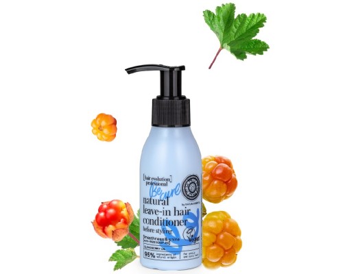 Balsamo capelli naturale senza risciacquo prima di styling Be-curl per morbidezza e lucentezza Natura Siberica