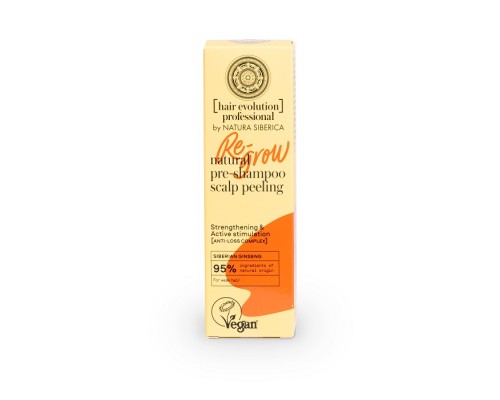 Peeling per cuoio capelluto pre-shampoo naturale Re-Grow per rinforzare e stimolare la crescita Hair Evolution Natura Siberica