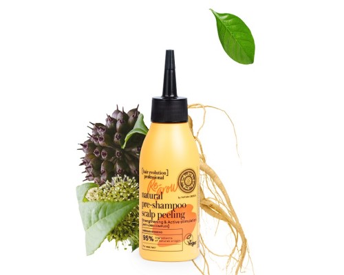 Peeling per cuoio capelluto pre-shampoo naturale Re-Grow per rinforzare e stimolare la crescita Hair Evolution Natura Siberica
