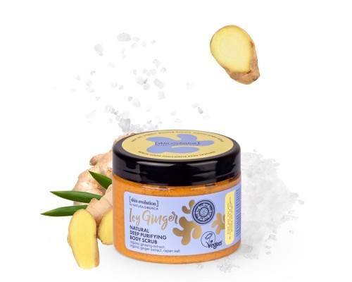 Scrub corpo naturale per la pulizia profonda Zenzero ghiacciato Skin Evolution Natura Siberica