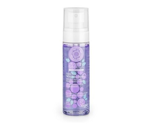 Антиоксидантный увлажняющий тонер-мист для лица с черникой Anti-OX Wild Blueberry Natura Siberica 