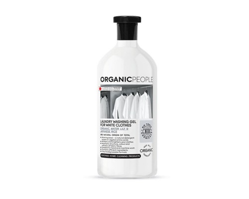 Gel ecologico per bucato per i capi bianchi Ninfea biologica e riso giapponese Organic People