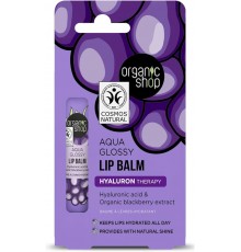Balsamo labbra all'acido ialuronico e l'estratto di mirtillo Aqua Glossy Organic Shop