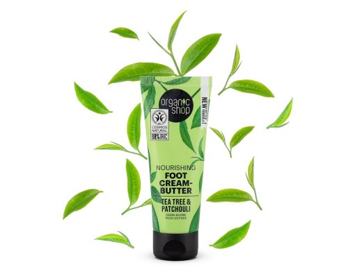 Crema-burro piedi nutriente a tea tree e patchouli Organic Shop