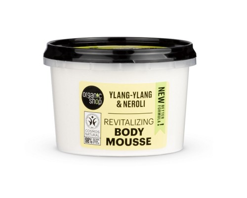 Mousse corpo rivitalizzante con neroli e ylang-ylang Organic Shop