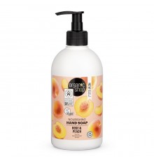 Sapone liquido nutriente per le mani Pesca rosa Organic Shop