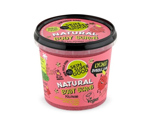 Scrub corpo naturale Lychee Bubble Gum Skin Super Good 