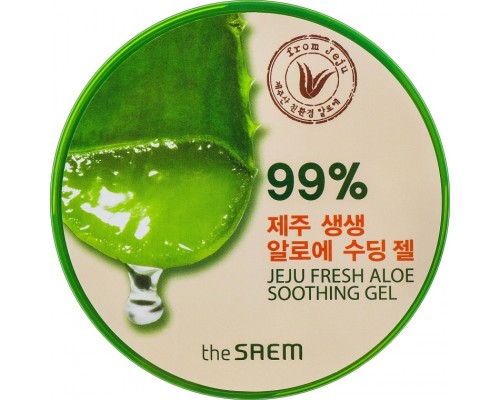 Gel lenitivo al 99% di aloe fresco Jeju vasetto The Saem