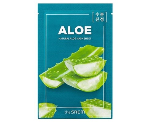 Maschera in tessuto all'aloe naturale The Saem