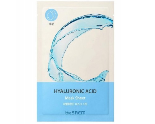 Maschera in tessuto idratante all'acido ialuronico Soluzione Bio The Saem