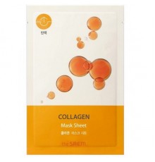 Maschera in tessuto rassodante al collagene Soluzione Bio The Saem