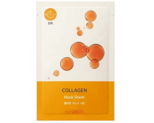 Maschera in tessuto rassodante al collagene Soluzione Bio The Saem