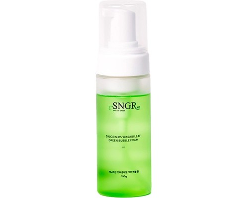 Schiuma Bubble verde ai fogli di wasabi SNGR