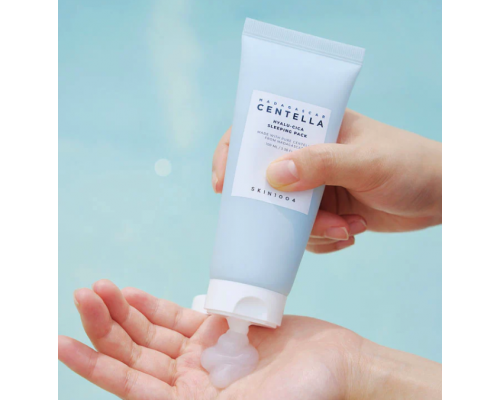 Maschera notte all'acido ialuronico e centella asiatica Skin1004