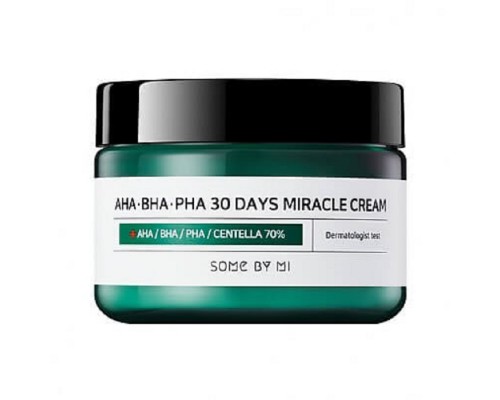 Crema agli acidi AHA BHA PHA e centella 60 g 30 Days Miracle Some By Mi