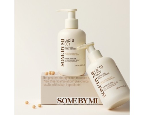 Detergente peeling Bubble delicato ai lattobatteri di soia Some By Mi