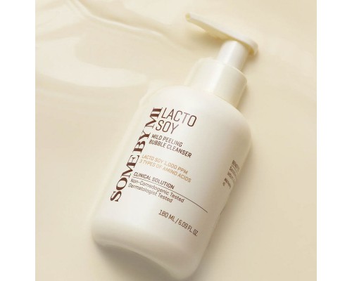 Detergente peeling Bubble delicato ai lattobatteri di soia Some By Mi