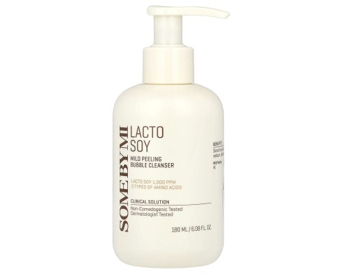 Detergente peeling Bubble delicato ai lattobatteri di soia Some By Mi