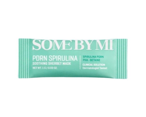 Maschera lenitiva a spirulina PDRN con texture da sorbetto 1 pezzo Some By Mi 