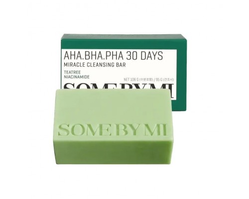 Sapone detergente agli acidi AHA, BHA e PHA contro acne 106 g 30 Days Miracle Some By Mi