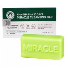 Sapone detergente agli acidi AHA, BHA e PHA contro acne 30 g 30 Days Miracle Some By Mi
