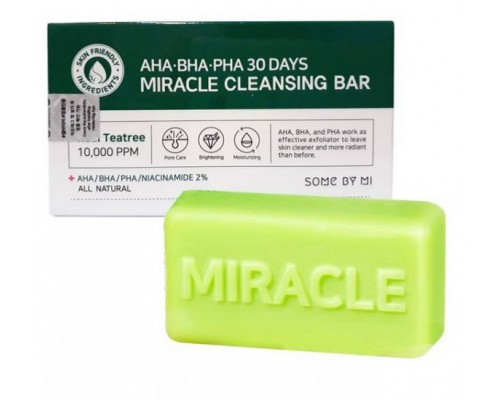 Sapone detergente agli acidi AHA, BHA e PHA contro acne 30 g 30 Days Miracle Some By Mi