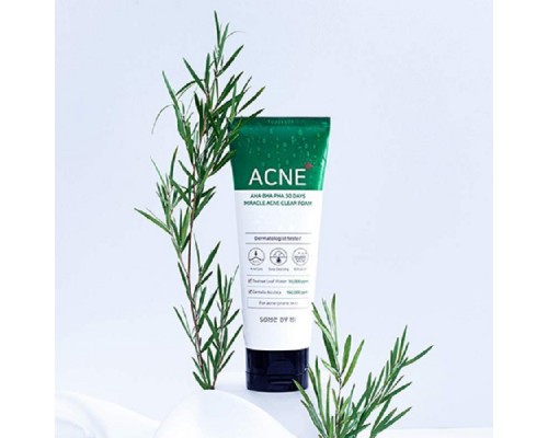 Schiuma detergente per la pelle acneica agli acidi AHA BHA PHA 30 Days Miracle Some By Mi