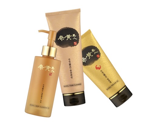 Set olio detergente, gel esfoliante e detergente viso Soosul
