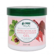 Gel alle foglie di vite rosse e ippocastano 250 ml Vom Pullach Hof