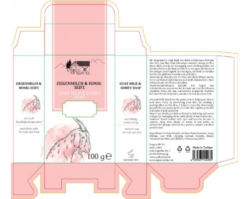 Sapone al latte di capra e miele Pullach Hof