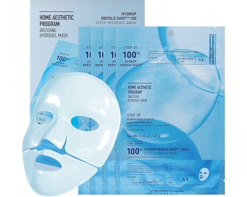 Maschera idrogel idratante monouso a 2 passi alle spicole Reedle Shot 100hL VT Cosmetics