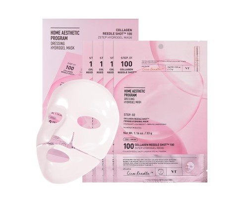Maschera idrogel monouso a 2 passi alle spicole e collagene Reedle Shot 100 VT Cosmetics