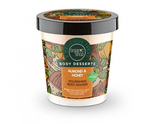 Mousse corpo nutriente al miele e mandorla Body Desserts Organic Shop