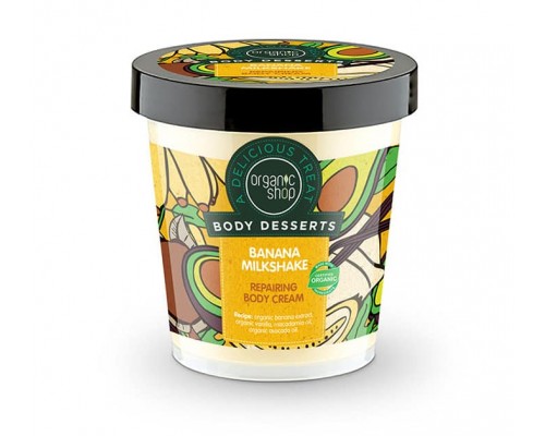 Crema corpo riparatrice Frullato alla Banana Body Desserts Organic Shop