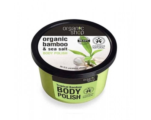 Scrub levigante corpo bambù tropicale Organic Shop